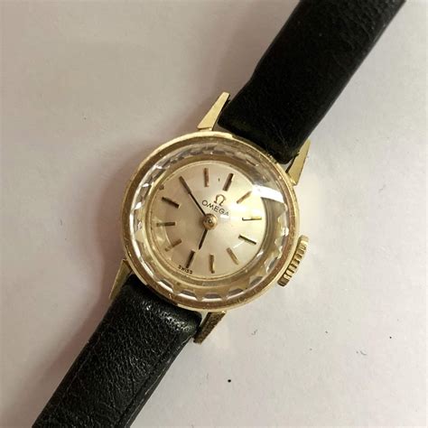 omega 14k gold watch women's|solid gold watches for ladies.